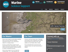 Tablet Screenshot of marinesciencesupport.co.uk